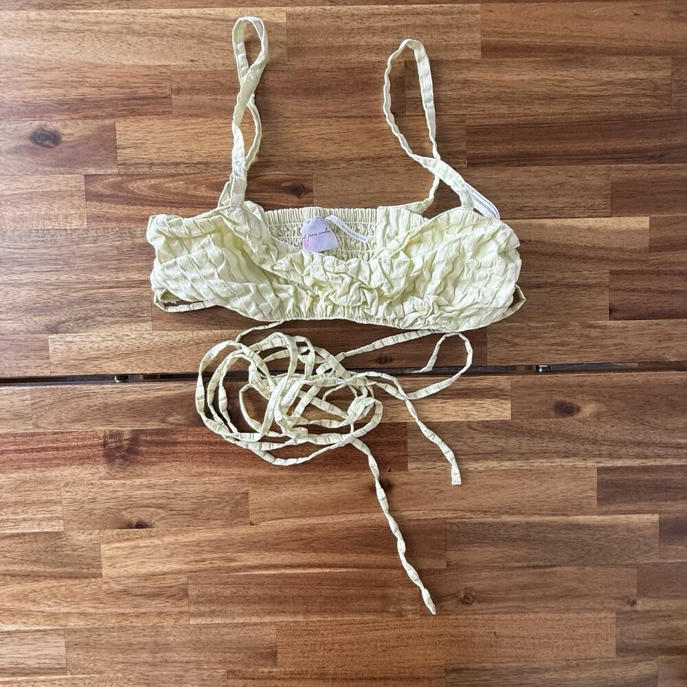 Urban Outfitters Crop top Bra Top Women's SMALL Tie At Waist Festival Boho Y2K